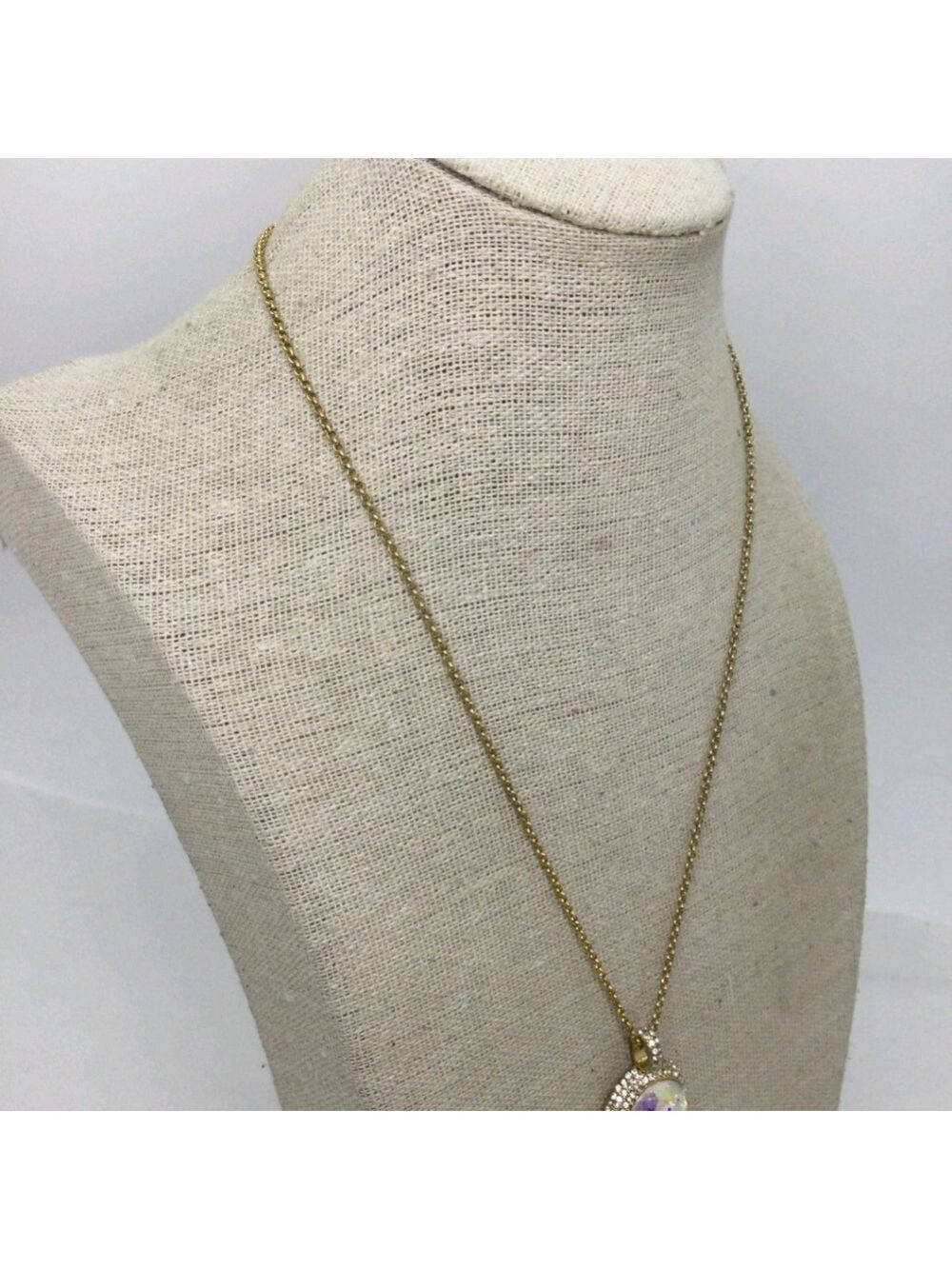Kate Spade New York Iridescent Faceted Rhinestone Pendant Necklace – 18" EUC - Picture 3 of 6